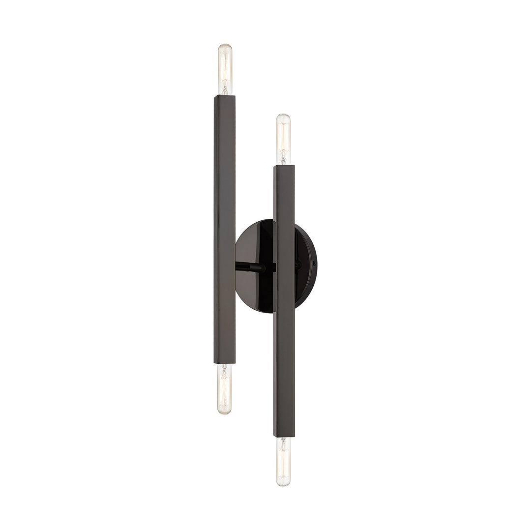 4 Light Black Chrome Ada Sconce by Livex Lighting