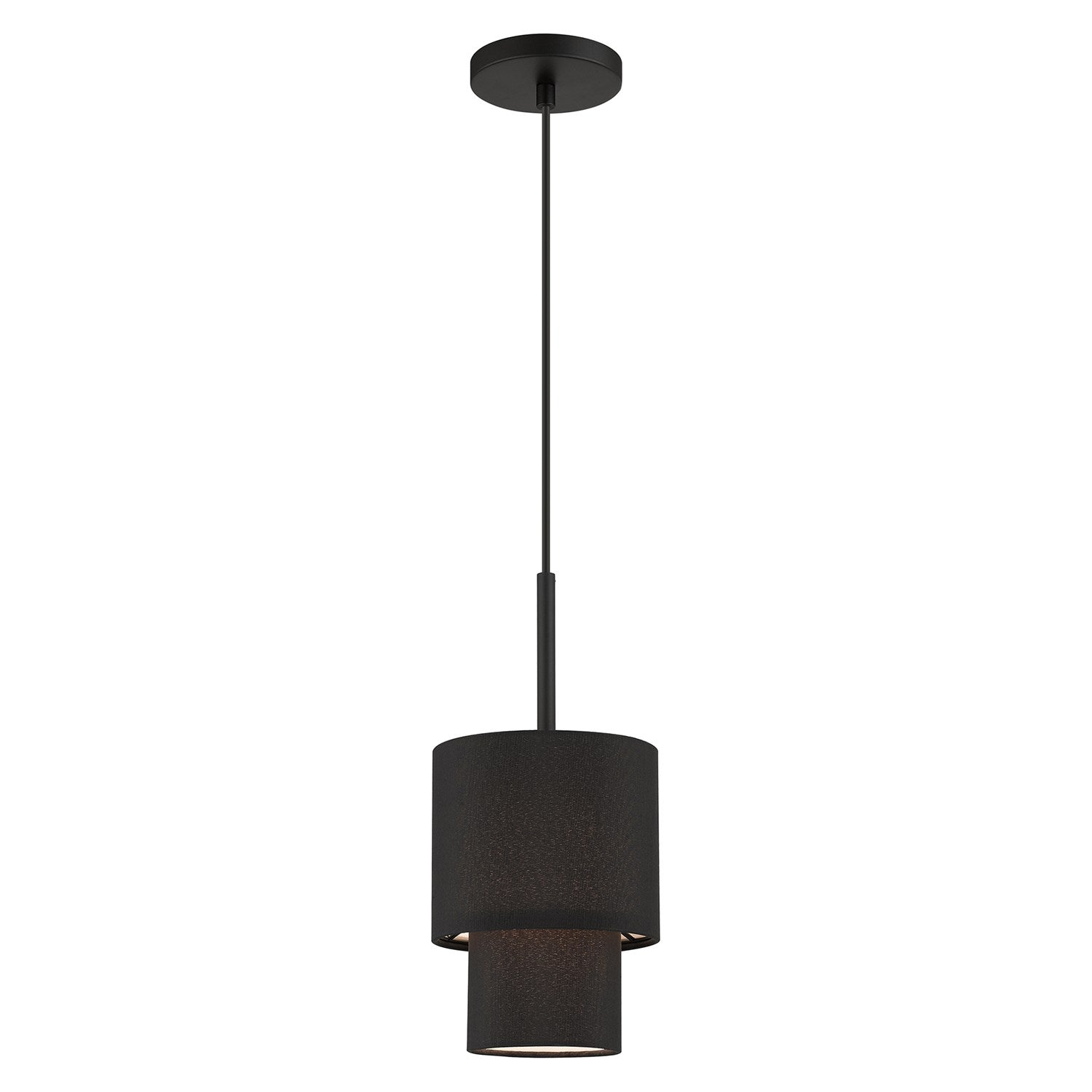 1 Light Black Mini Pendant by Livex Lighting