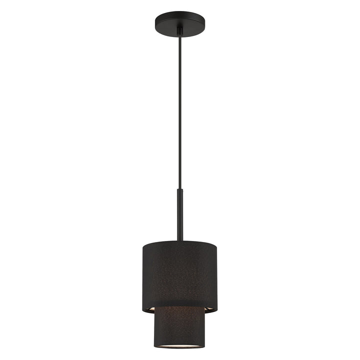 1 Light Black Mini Pendant by Livex Lighting