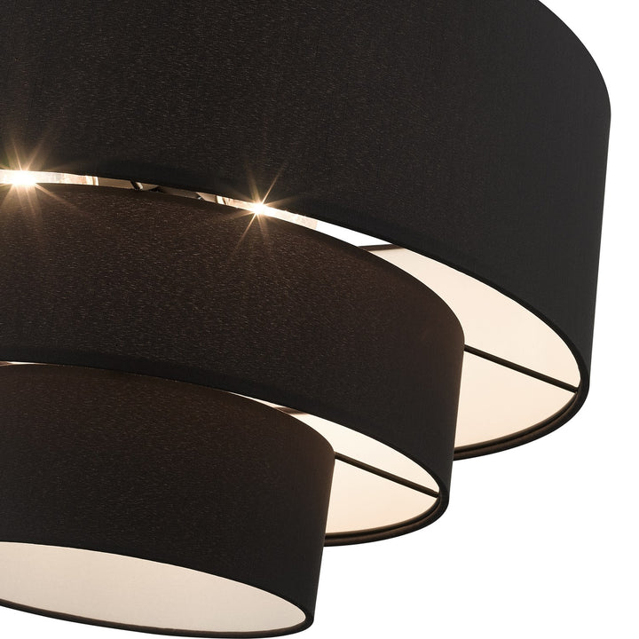 4 Light Black Pendant Chandelier