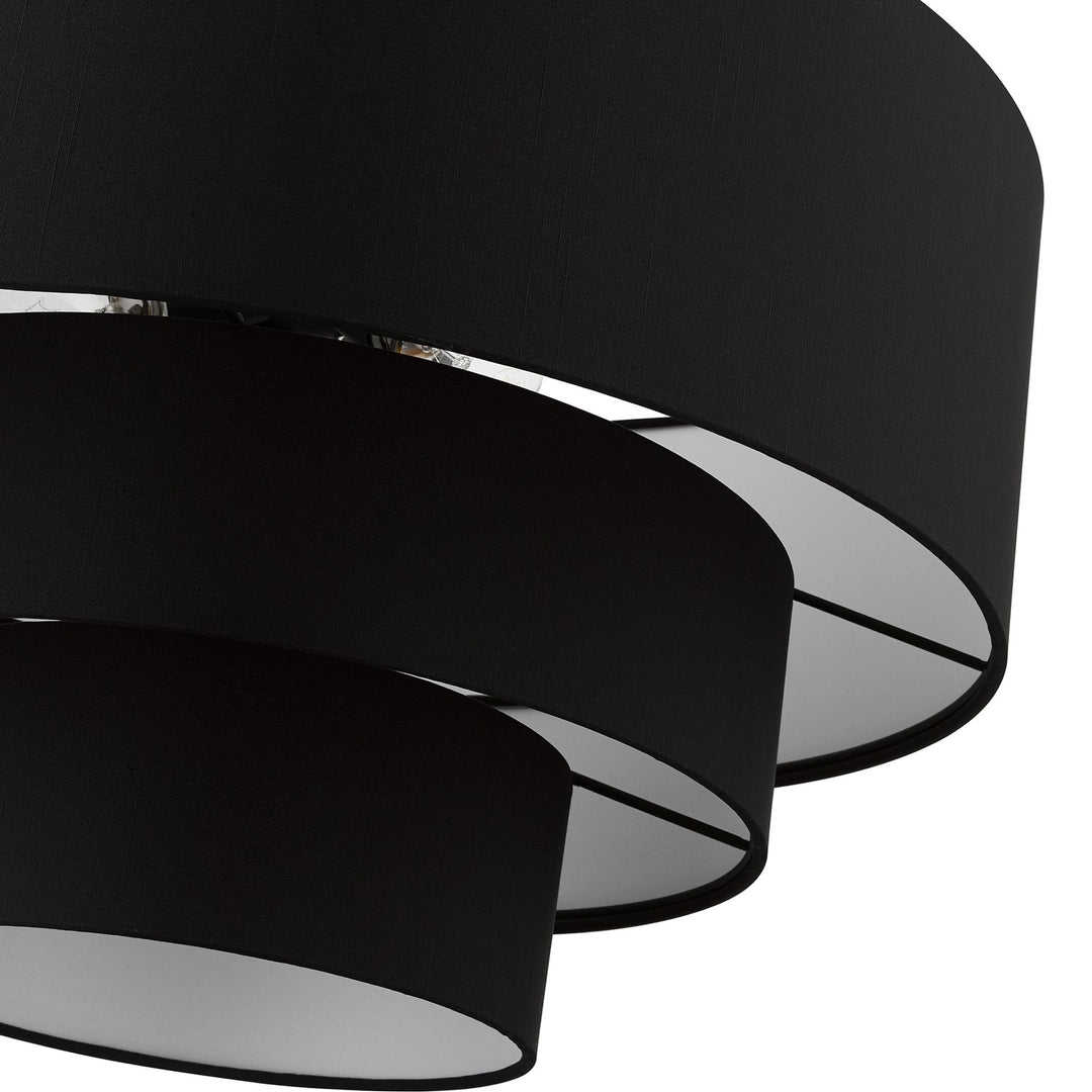 4 Light Black Pendant Chandelier