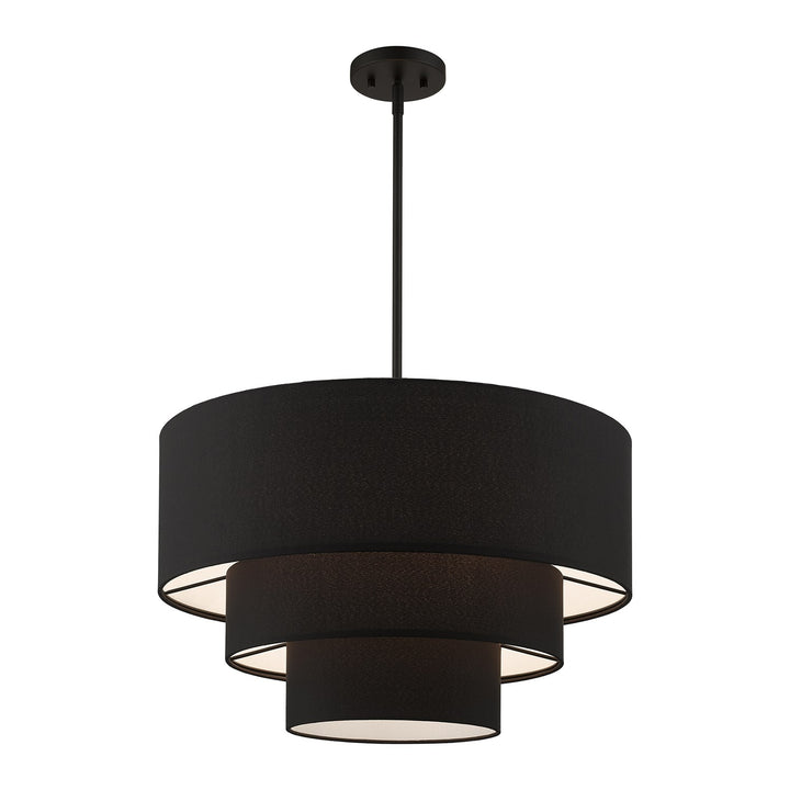 4 Light Black Pendant Chandelier