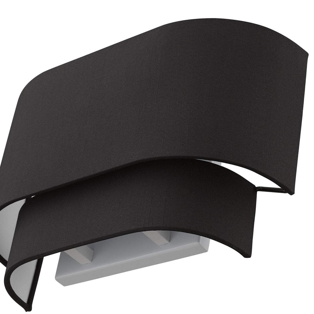 2 Light Black Ada Sconce