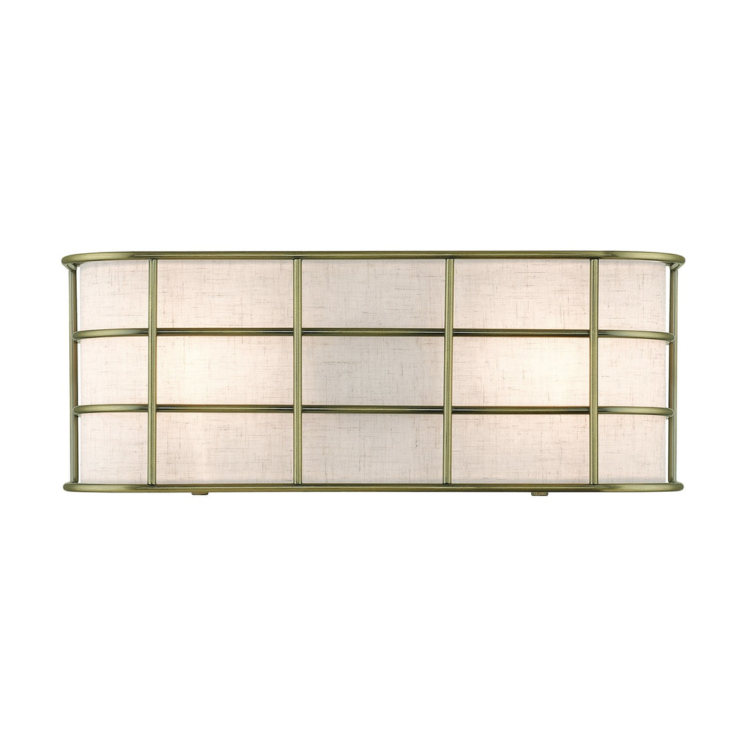 2 Light Antique Brass Ada Sconce by Livex Lighting