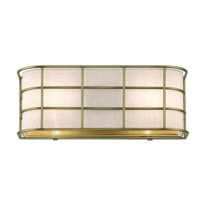 2 Light Antique Brass Ada Sconce