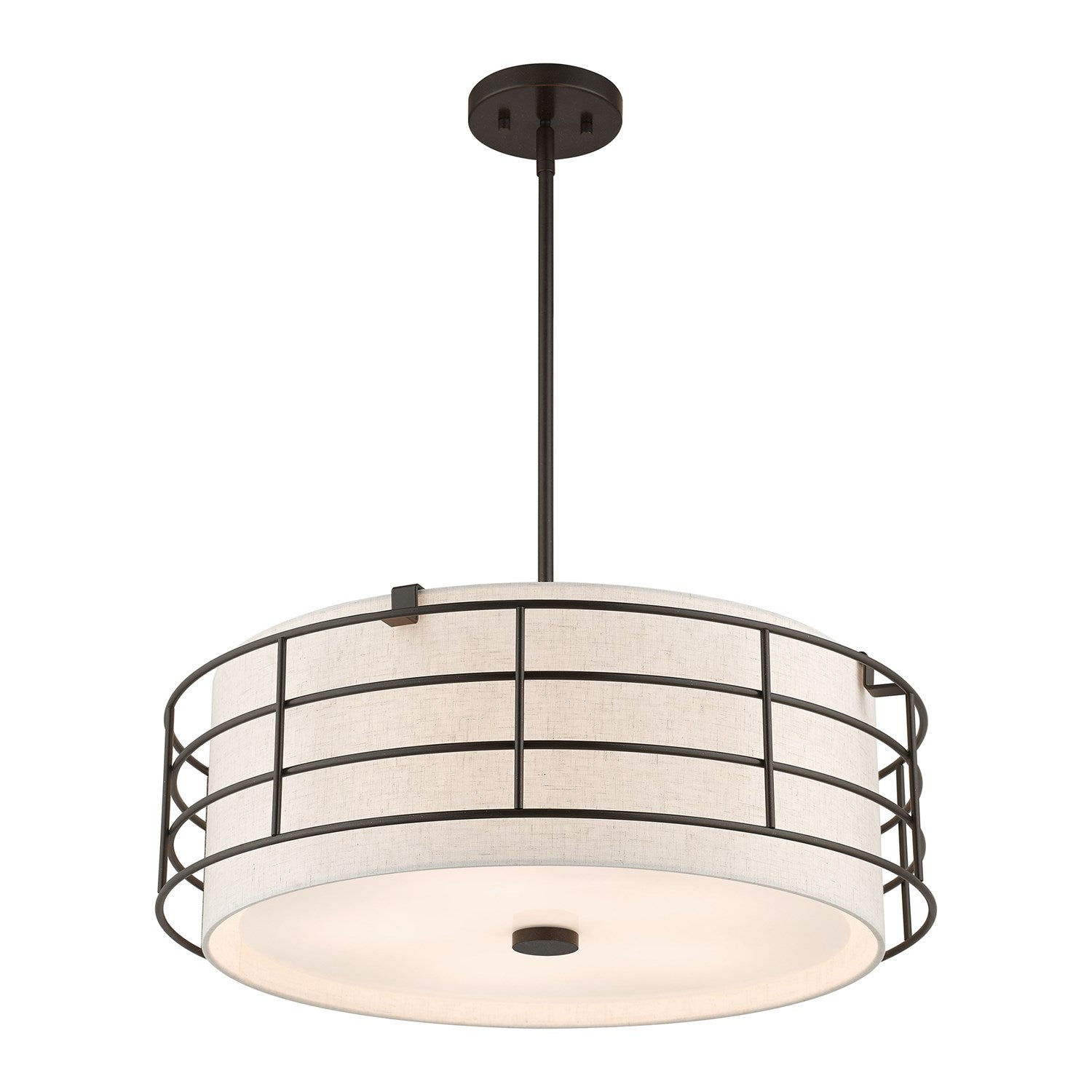 5 Light English Bronze Pendant Chandelier