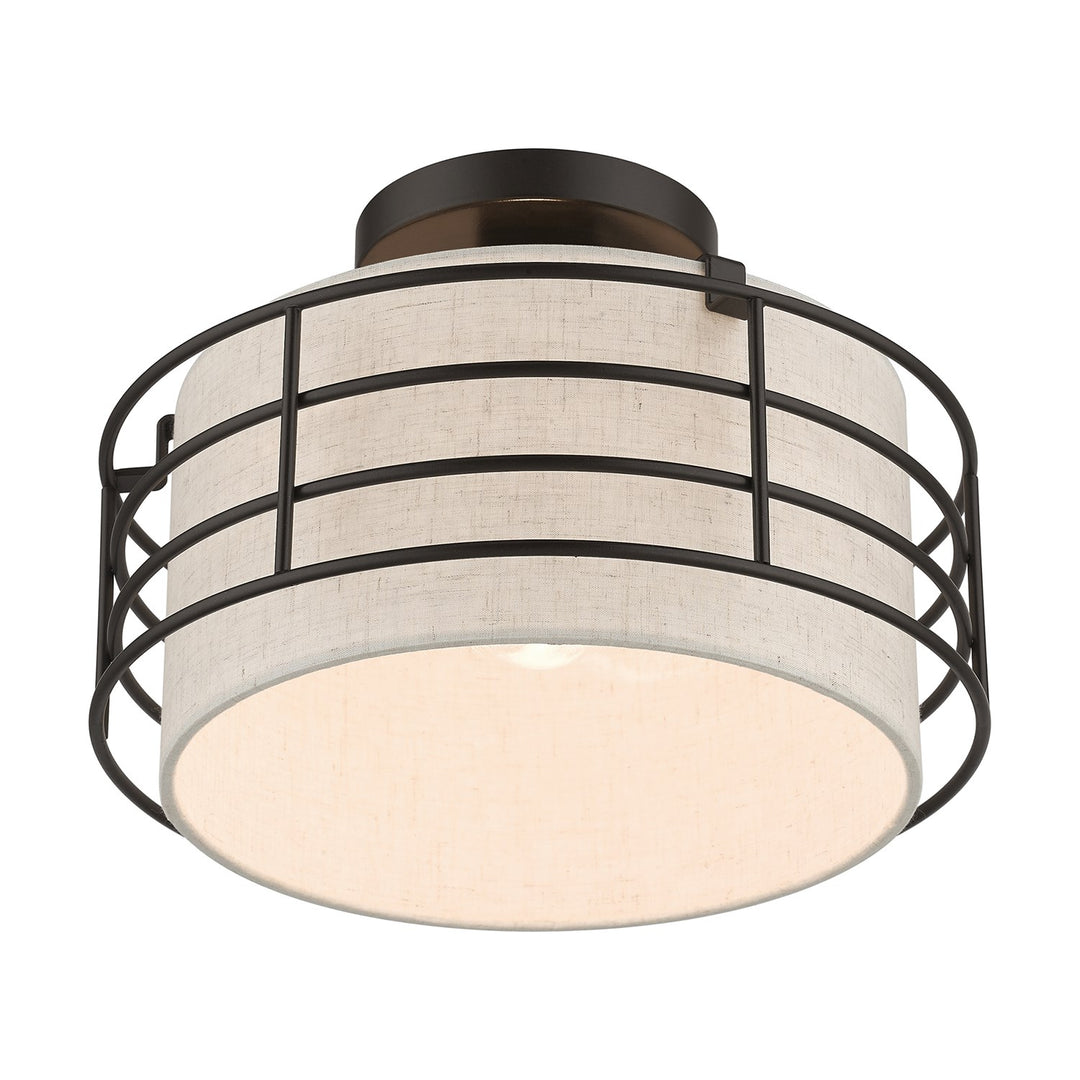 1 Light English Bronze Medium Semi-Flush