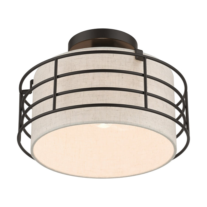 1 Light English Bronze Medium Semi-Flush