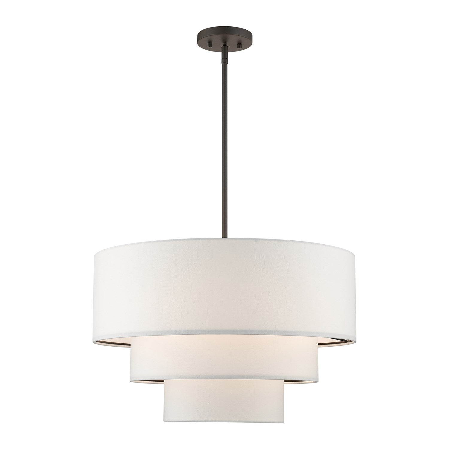 4 Light Bronze Pendant Chandelier by Livex Lighting