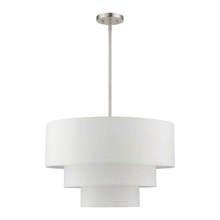 4 Light Brushed Nickel Pendant Chandelier