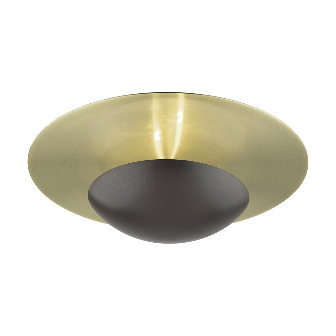 2 Light English Bronze Large Semi-Flush/ Wall Sconce