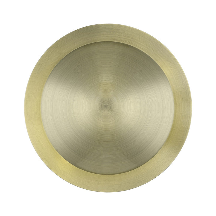 2 Light Antique Brass Medium Semi-Flush/ Wall Sconce by Livex Lighting