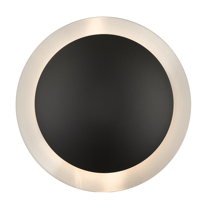 2 Light Black Medium Semi-Flush/ Wall Sconce by Livex Lighting