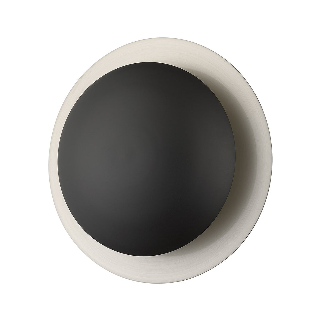 2 Light Black Medium Semi-Flush/ Wall Sconce