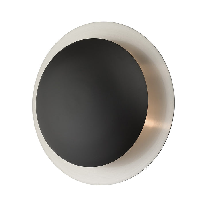 2 Light Black Medium Semi-Flush/ Wall Sconce