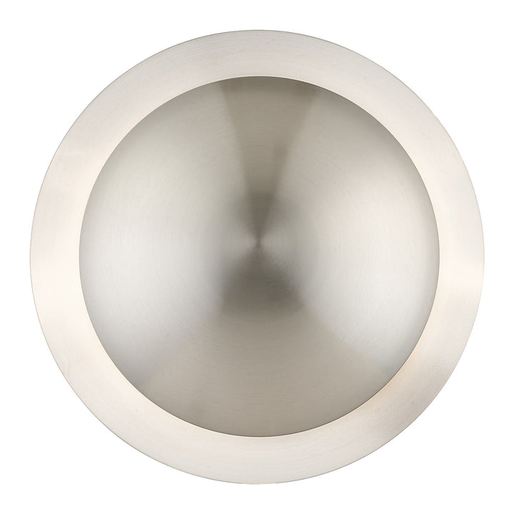 2 Light Brushed Nickel Medium Semi-Flush/ Wall Sconce by Livex Lighting