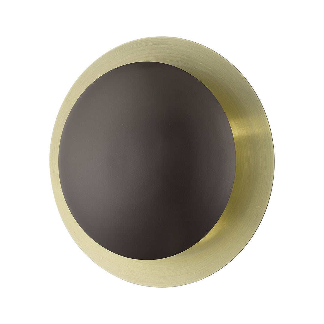 2 Light English Bronze Medium Semi-Flush/ Wall Sconce