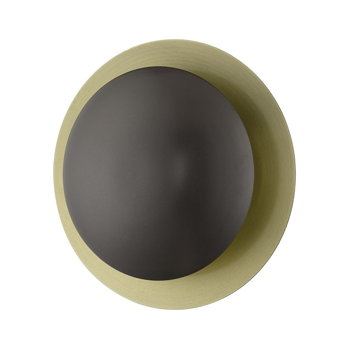 2 Light English Bronze Medium Semi-Flush/ Wall Sconce