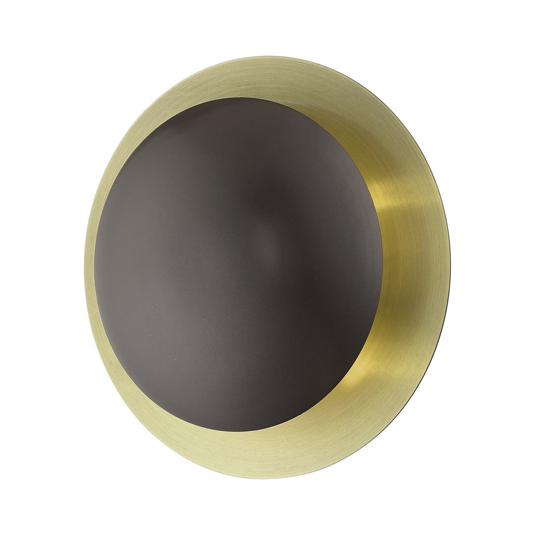 2 Light English Bronze Medium Semi-Flush/ Wall Sconce