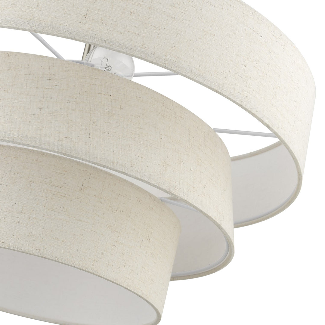 4 Light Brushed Nickel Pendant Chandelier