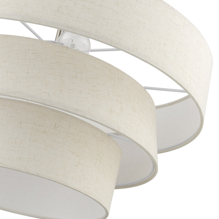 4 Light Brushed Nickel Pendant Chandelier