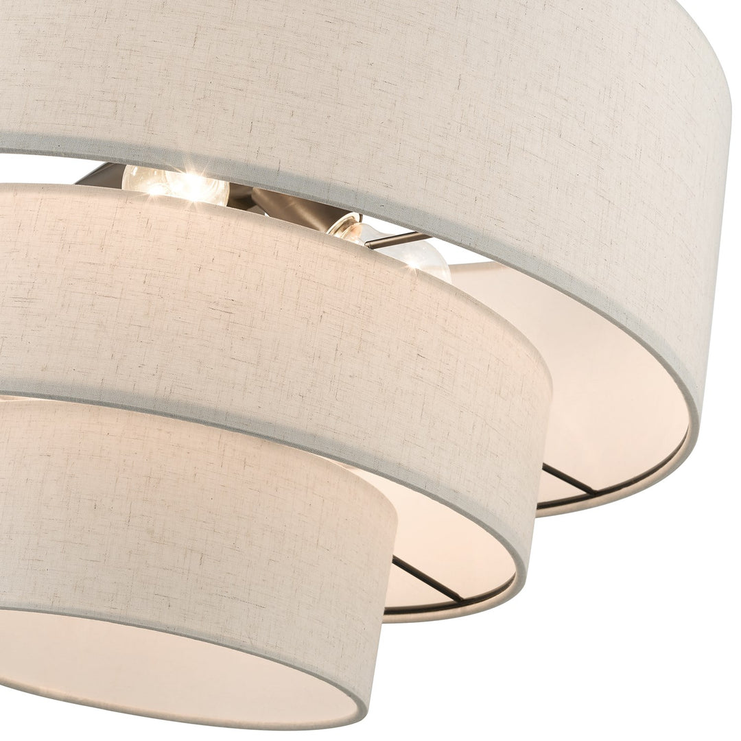4 Light English Bronze Pendant Chandelier