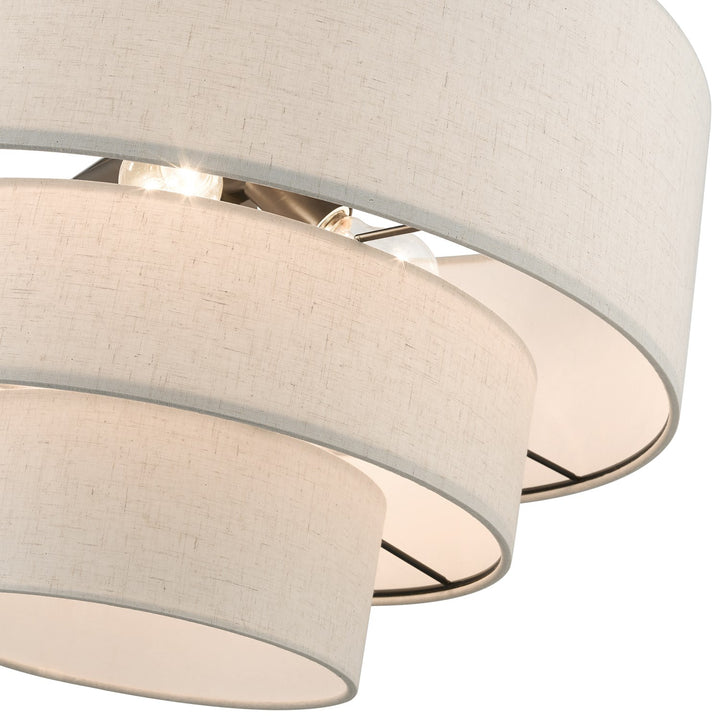 4 Light English Bronze Pendant Chandelier