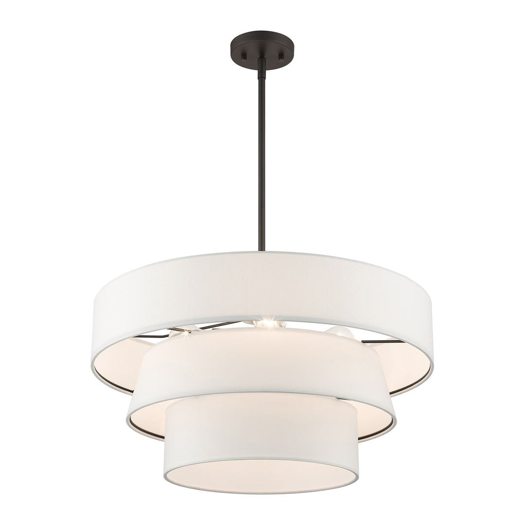 4 Light Bronze Pendant Chandelier