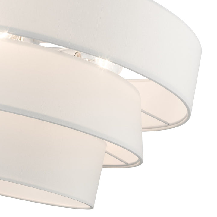 4 Light Brushed Nickel Pendant Chandelier