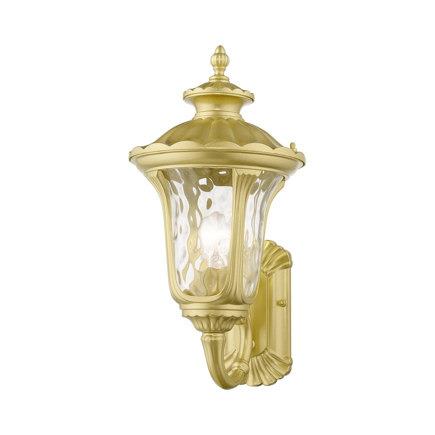 1 Light Soft Gold Outdoor Medium Wall Lantern