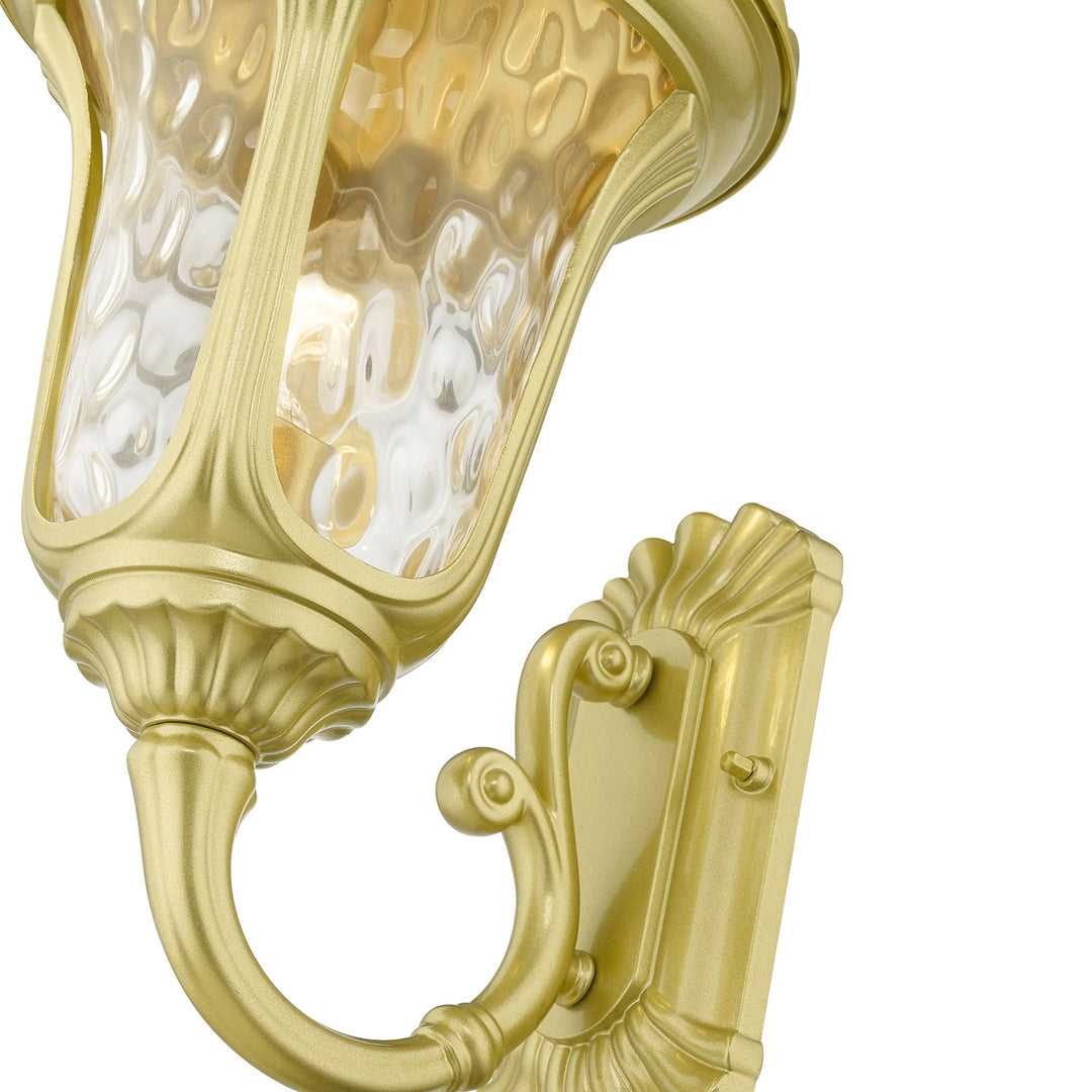 1 Light Soft Gold Outdoor Medium Wall Lantern