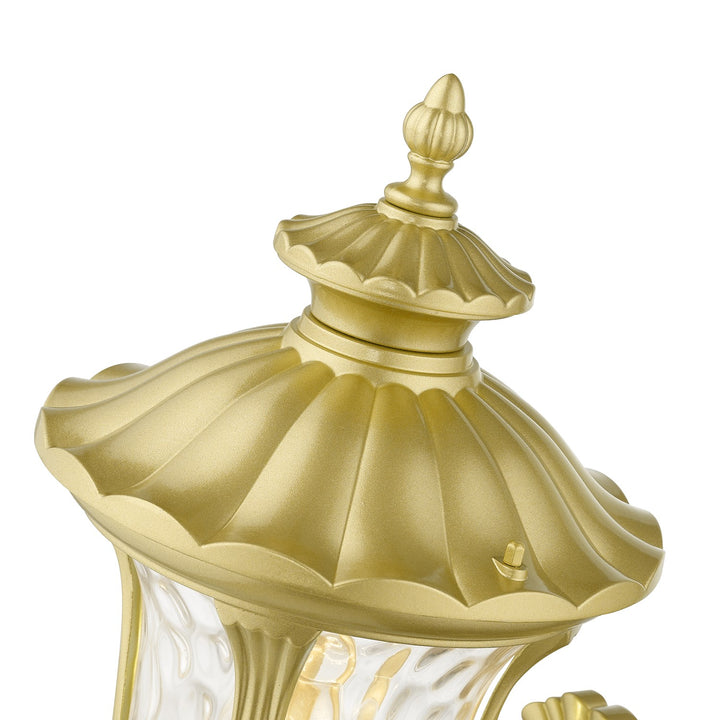 1 Light Soft Gold Outdoor Medium Wall Lantern