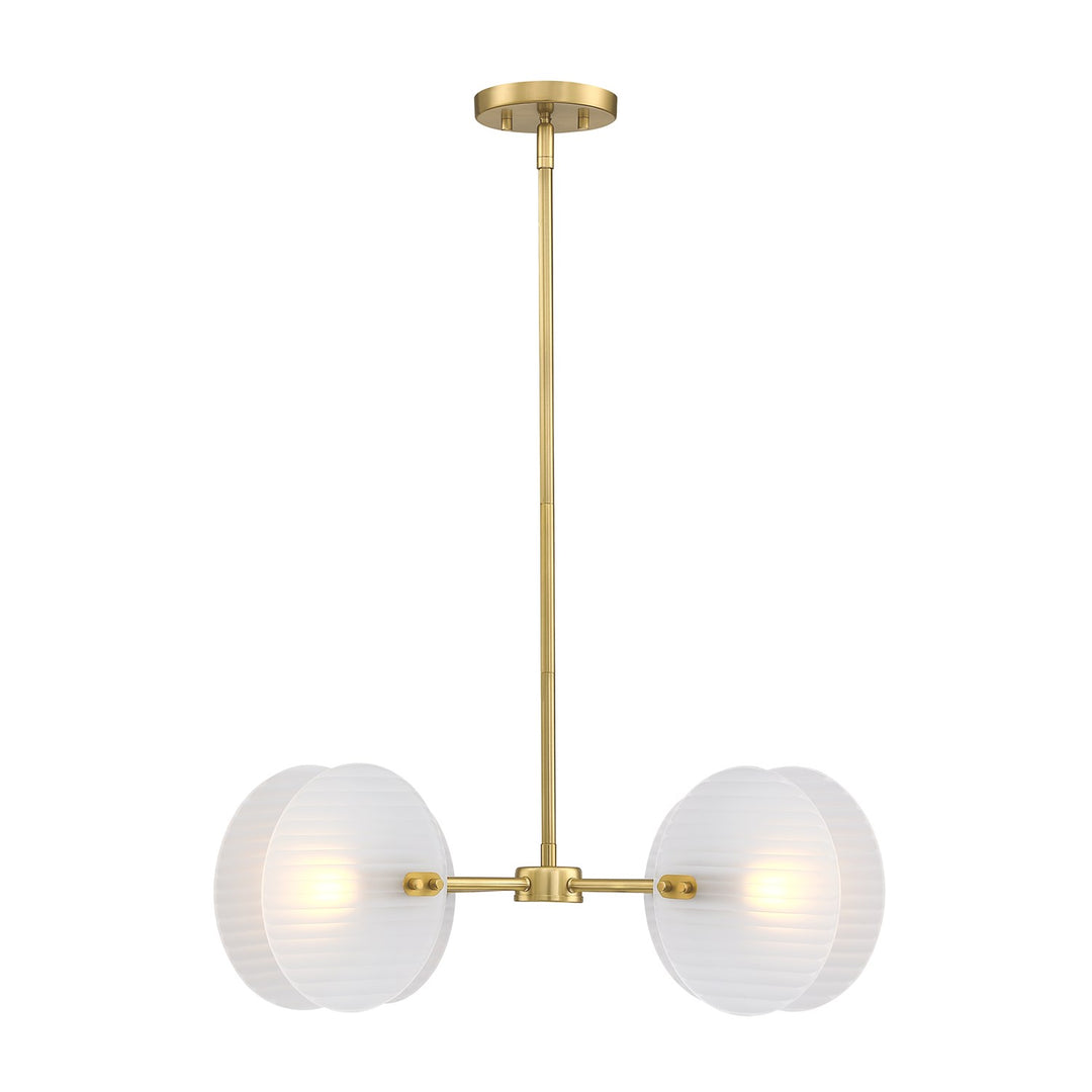 4-Light Brushed Gold Contemporary Geometric Chandelier For Dining Rooms