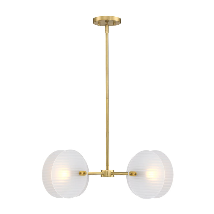 4-Light Brushed Gold Contemporary Geometric Chandelier For Dining Rooms