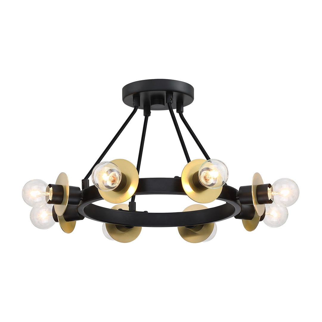8 Light Semi Flush Mount