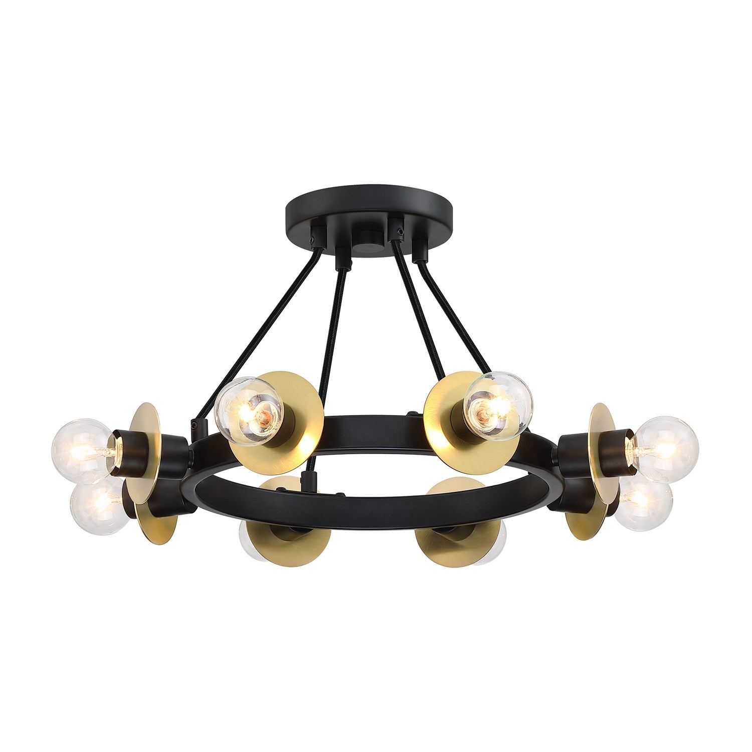 8 Light Semi Flush Mount