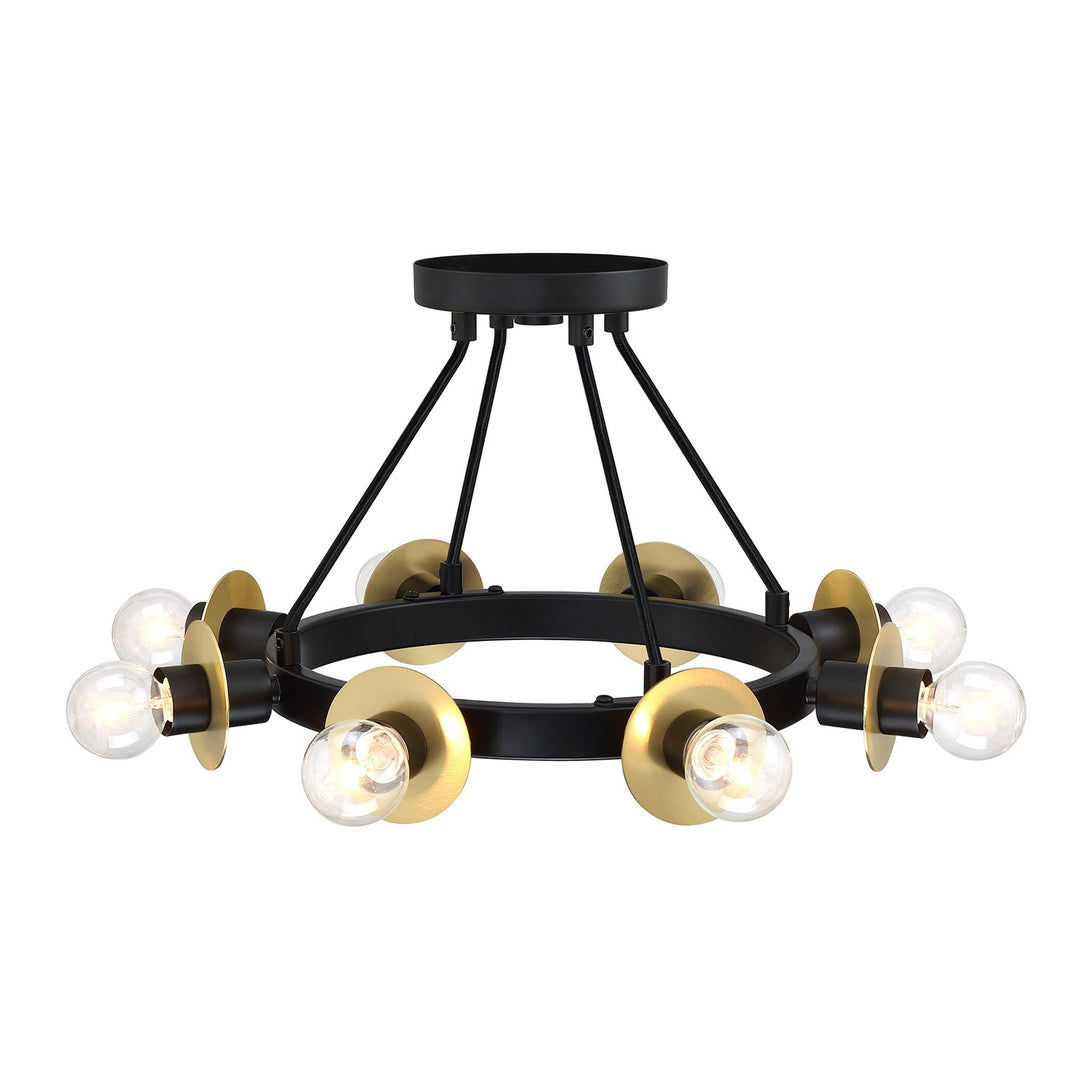 8 Light Semi Flush Mount