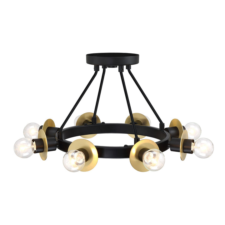 8 Light Semi Flush Mount