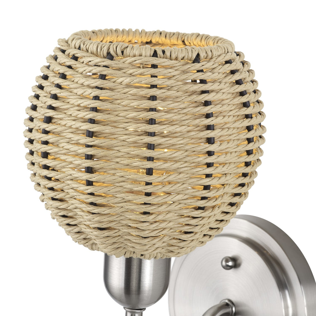 1 Light Brushed Nickel Single Sconce