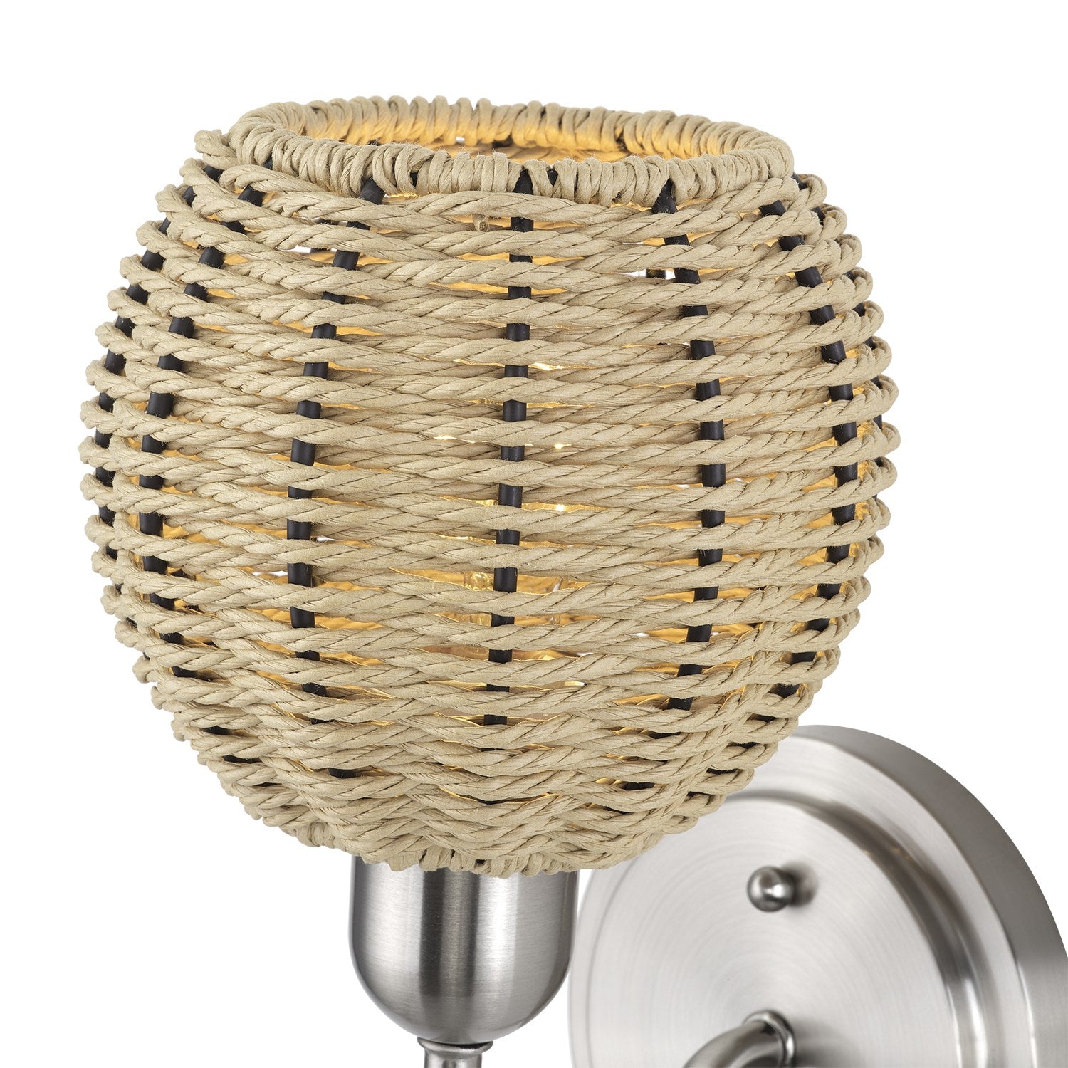 1 Light Brushed Nickel Single Sconce