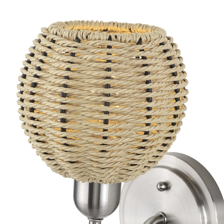 1 Light Brushed Nickel Single Sconce