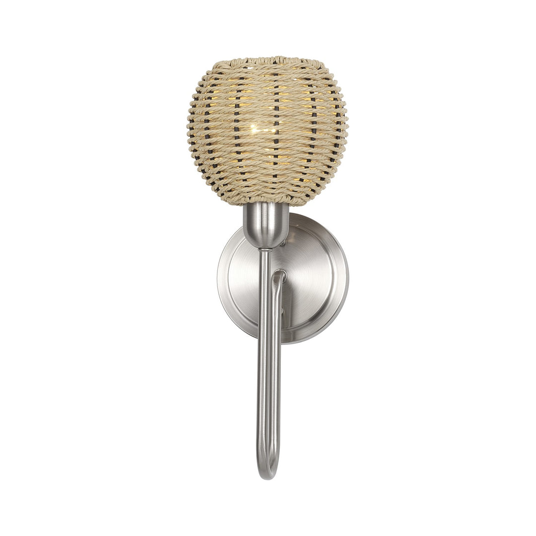 1 Light Brushed Nickel Single Sconce