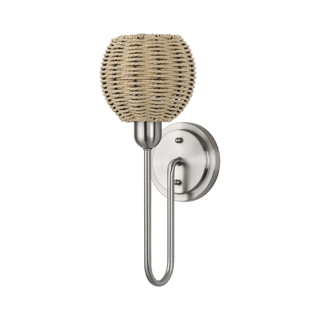 1 Light Brushed Nickel Single Sconce