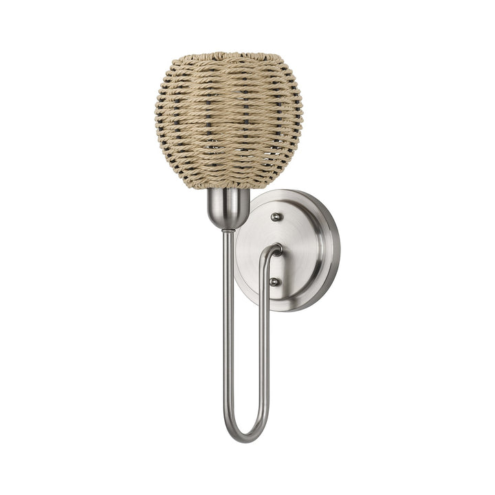 1 Light Brushed Nickel Single Sconce