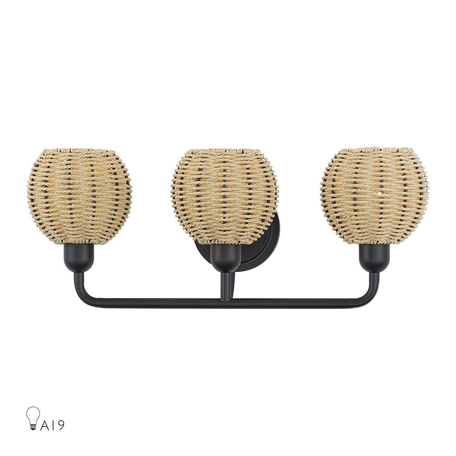 3 Light Bronze Vanity Sconce by Livex Lighting