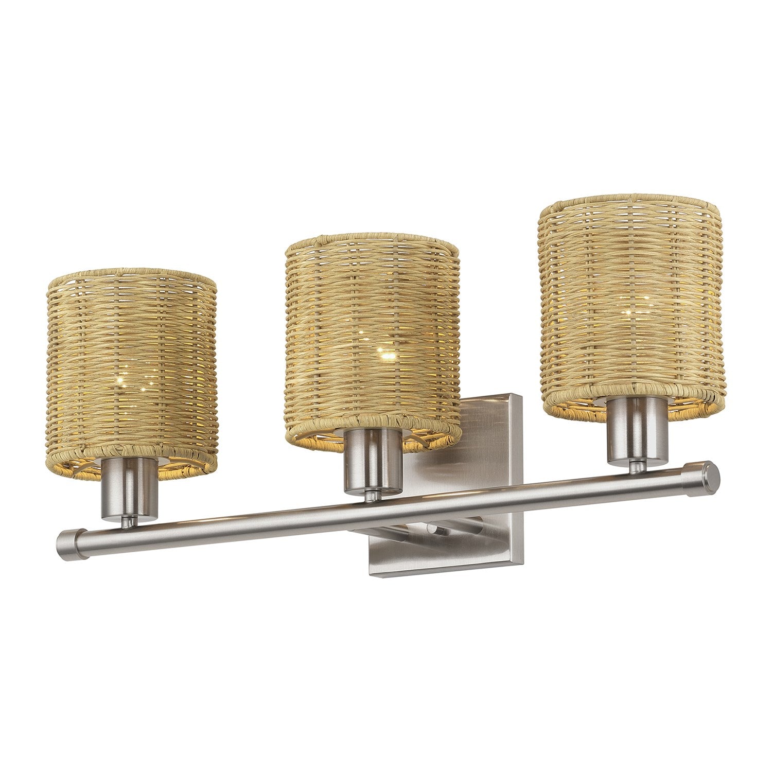 3 Light Brushed Nickel Vanity Sconce