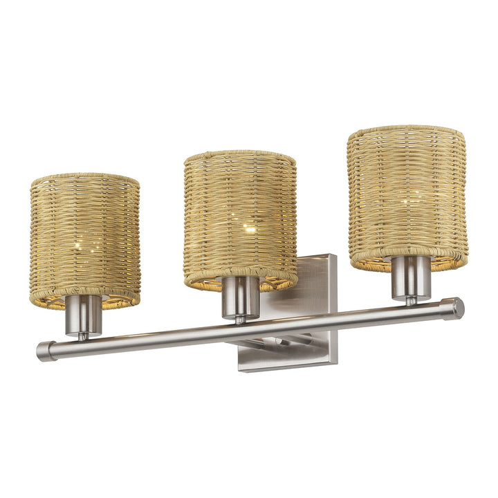 3 Light Brushed Nickel Vanity Sconce