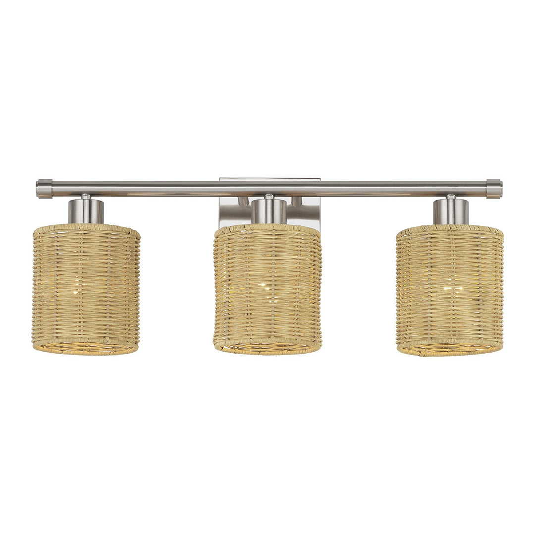 3 Light Brushed Nickel Vanity Sconce