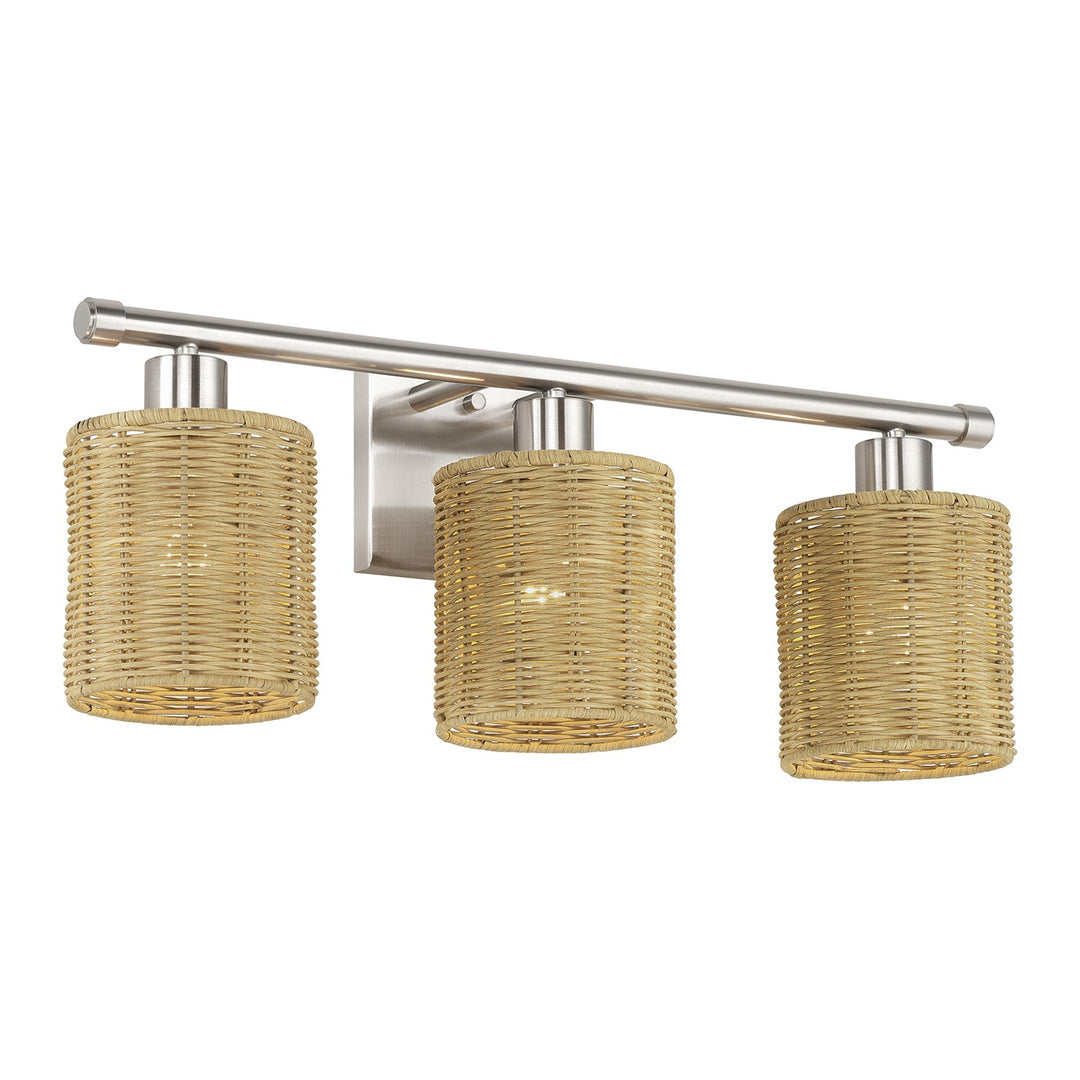 3 Light Brushed Nickel Vanity Sconce
