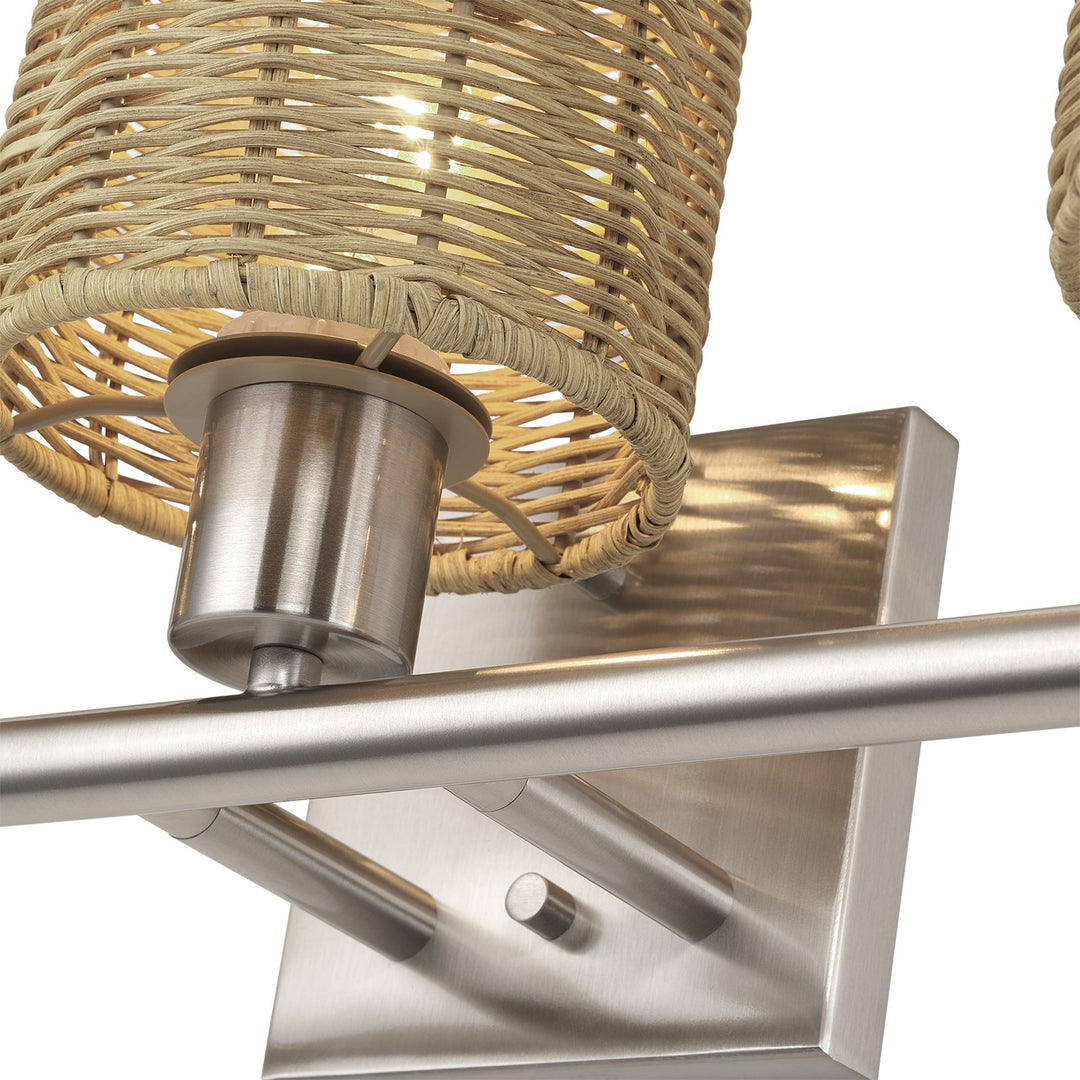 3 Light Brushed Nickel Vanity Sconce